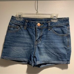 Girls Denim Cuffed Shorts
